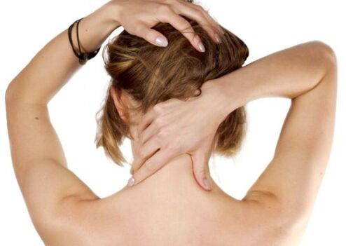 auto-massagem do pescoço com osteocondrose