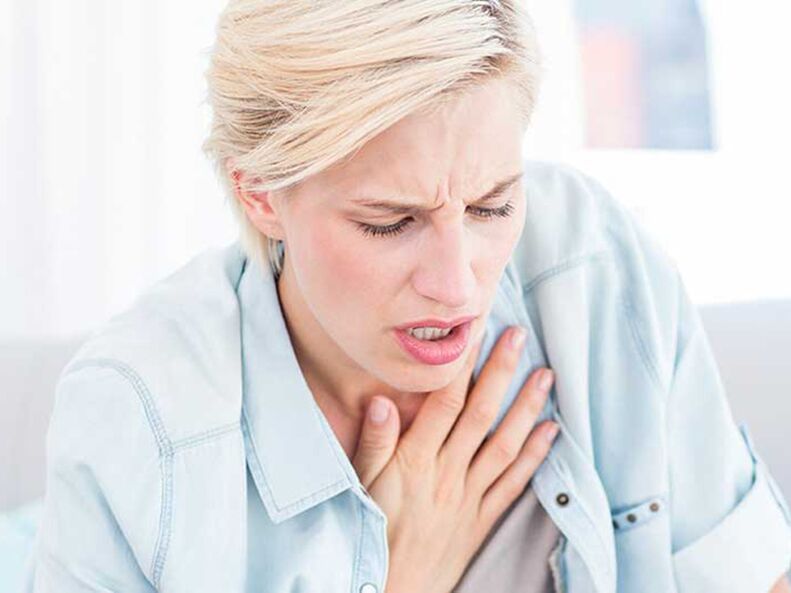 Respirar com osteocondrose torácica causa dor e sensação de constrição